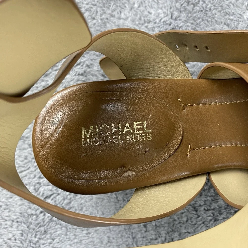 Michael Michael Kors Maribella Sandal Luggage‎ Womens 7.5 Brown